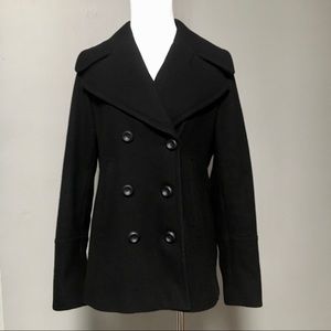 Michael Kors Wool-Blend Double Breasted Peacoat